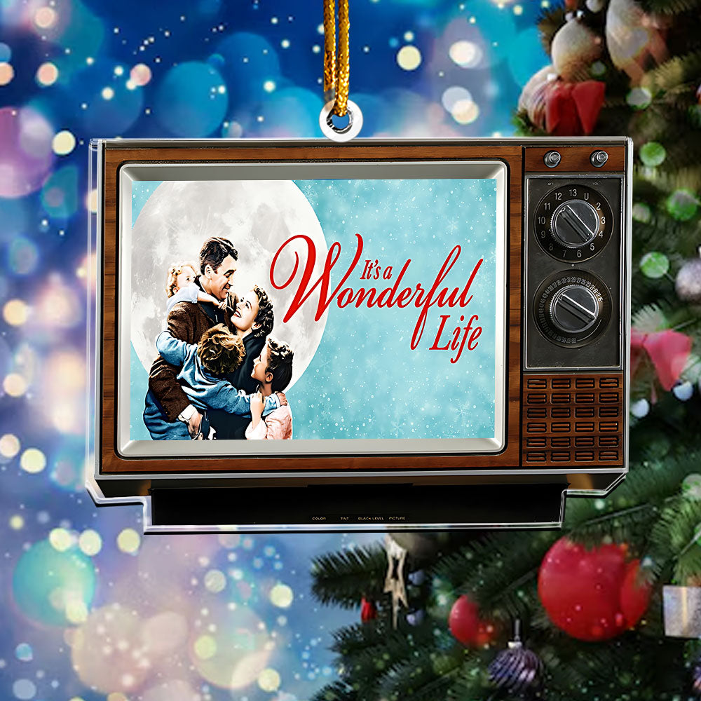 It’s a Wonderful Life Acrylic Ornament – Classic Retro Christmas TV Decoration