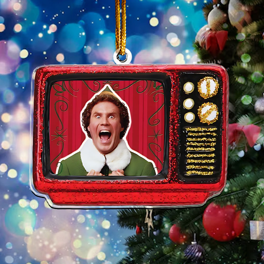 Elf Retro TV Ornament – Classic Holiday Comedy Keepsake