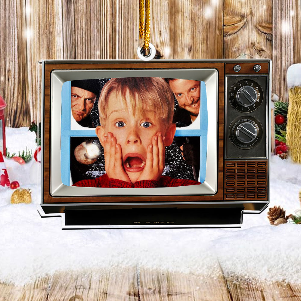 Home Alone TV Christmas Acrylic Ornament – Retro Movie Holiday Decoration