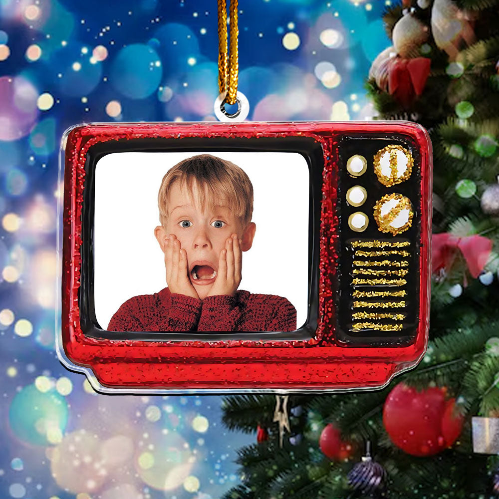 Home Alone Retro TV Ornament – Classic Christmas Comedy Keepsake