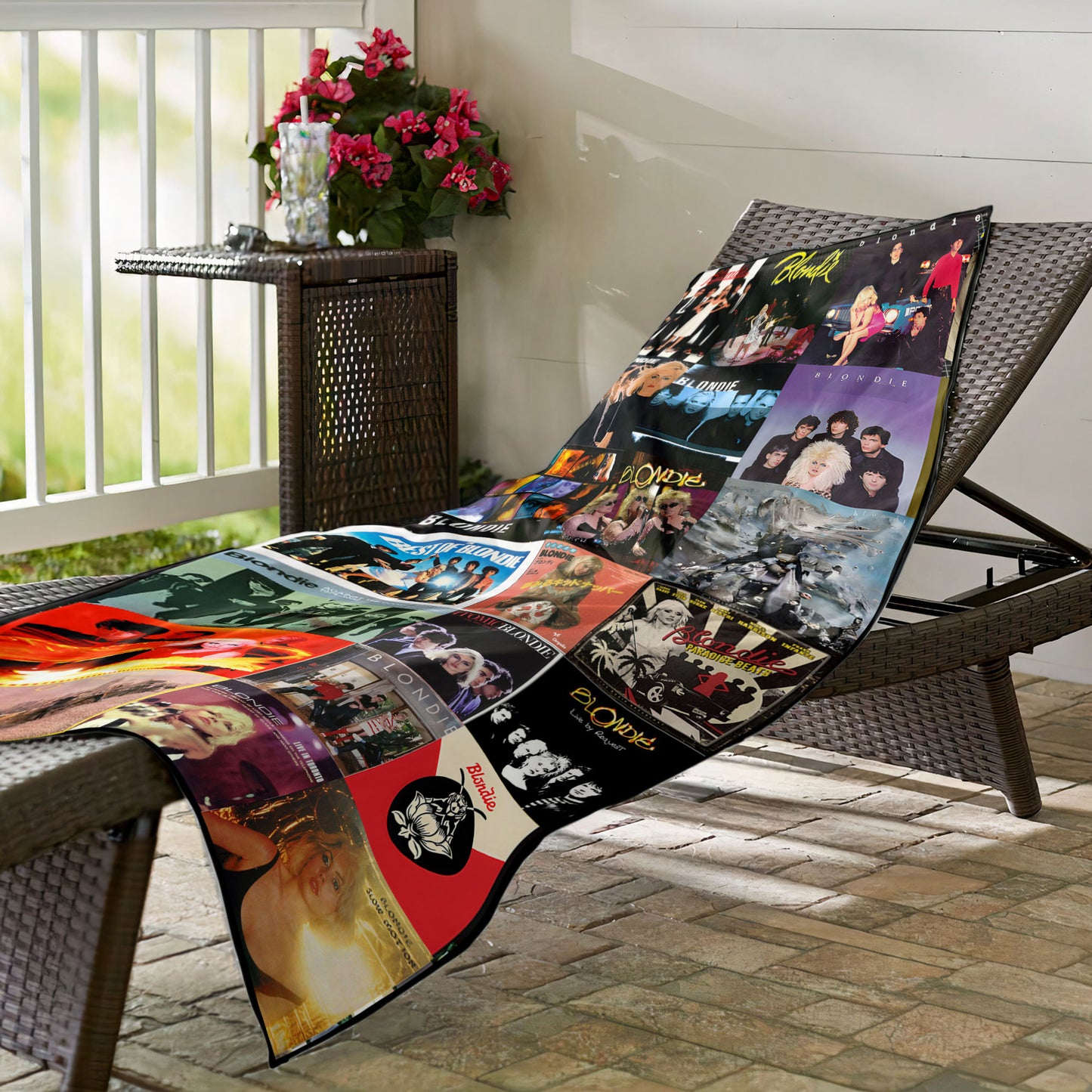Blondie Beach Towel – Album Cover Collage Classic Rock Towel