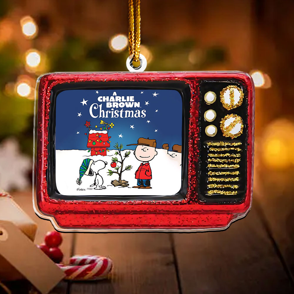 A Charlie Brown Christmas Retro TV Ornament – Classic Holiday Cartoon Keepsake