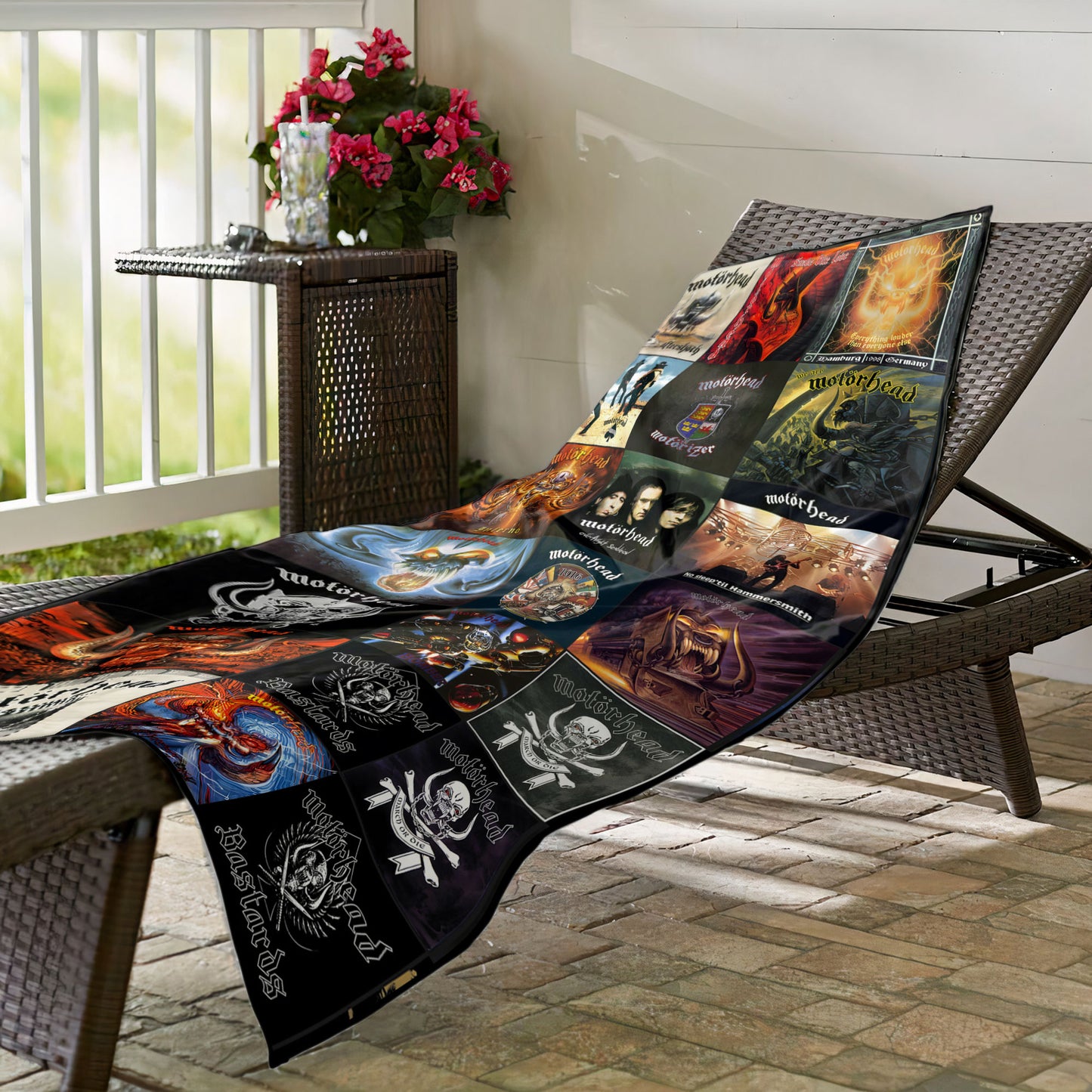 Motörhead Beach Towel – Album Cover Collage Classic Rock Towel