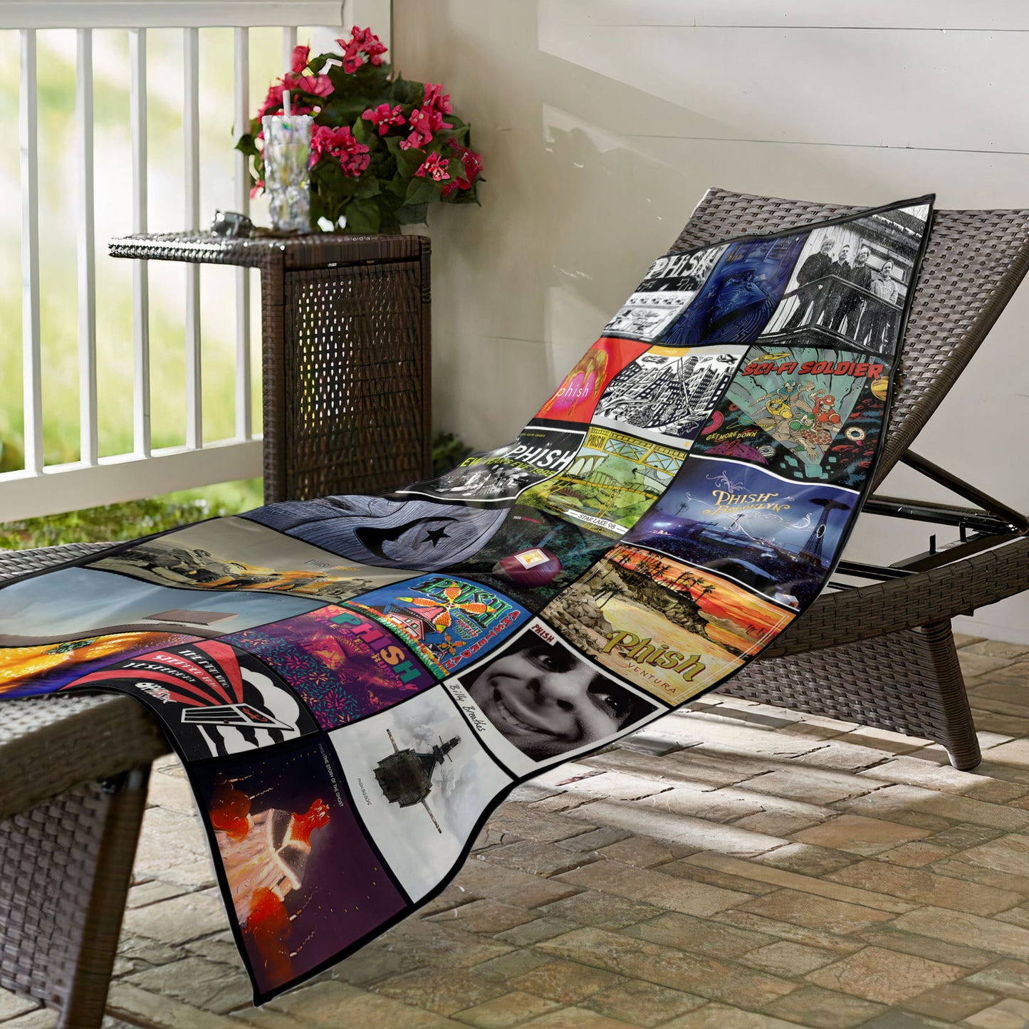Phish Beach Towel – Album Cover Collage Classic Rock Towel