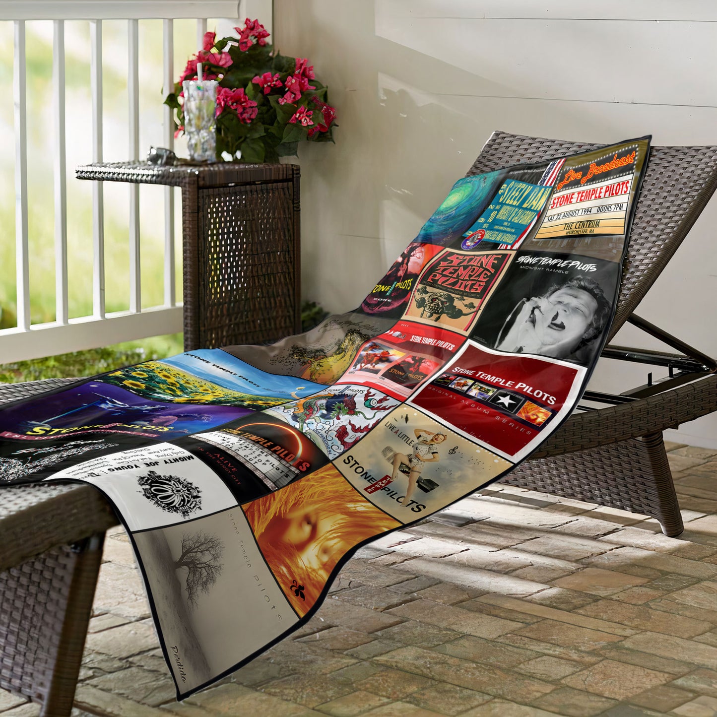 Stone Temple Pilots 2 Beach Towel – Album Cover Collage Classic Rock Towel