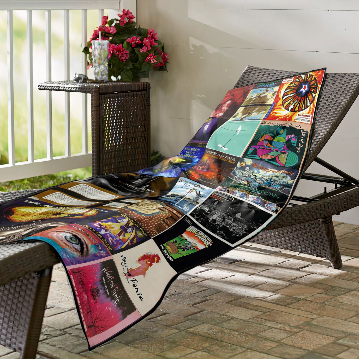 Widespread Panic Beach Towel – Album Cover Collage Classic Rock Towel