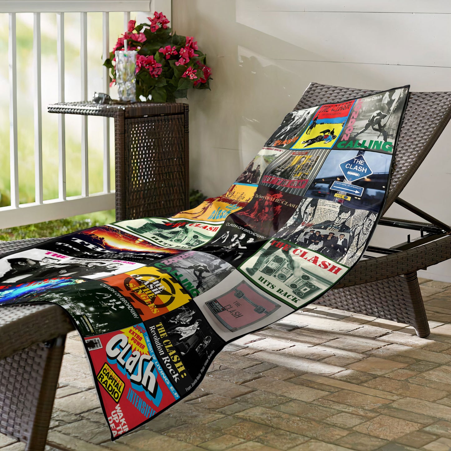 The Clash Beach Towel – Album Cover Collage Classic Rock Towel