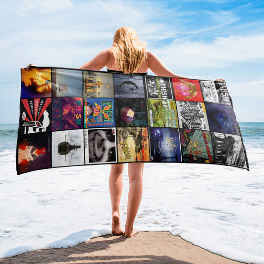 Phish Beach Towel – Album Cover Collage Classic Rock Towel
