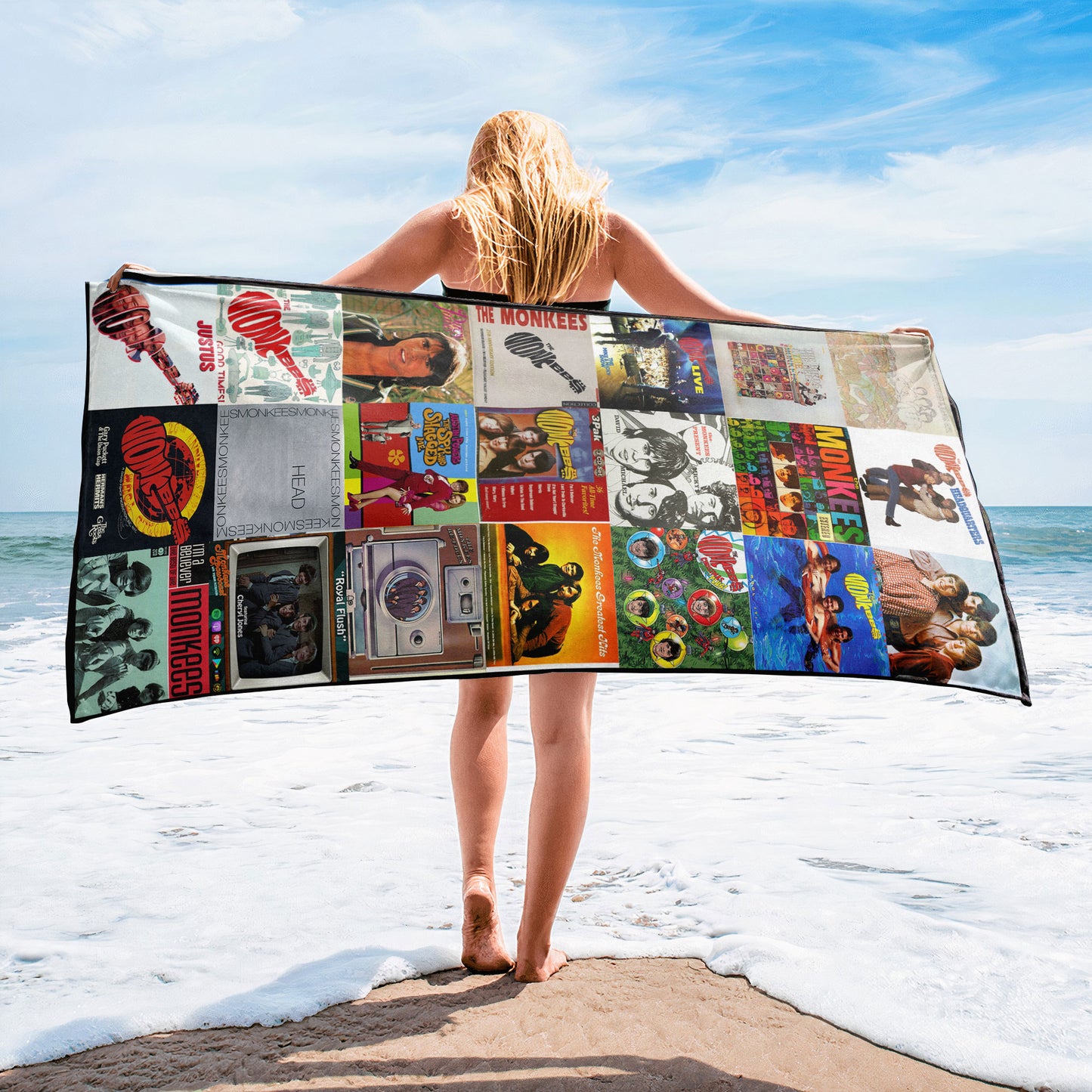 The Monkees Beach Towel – Album Cover Collage Classic Rock Towel