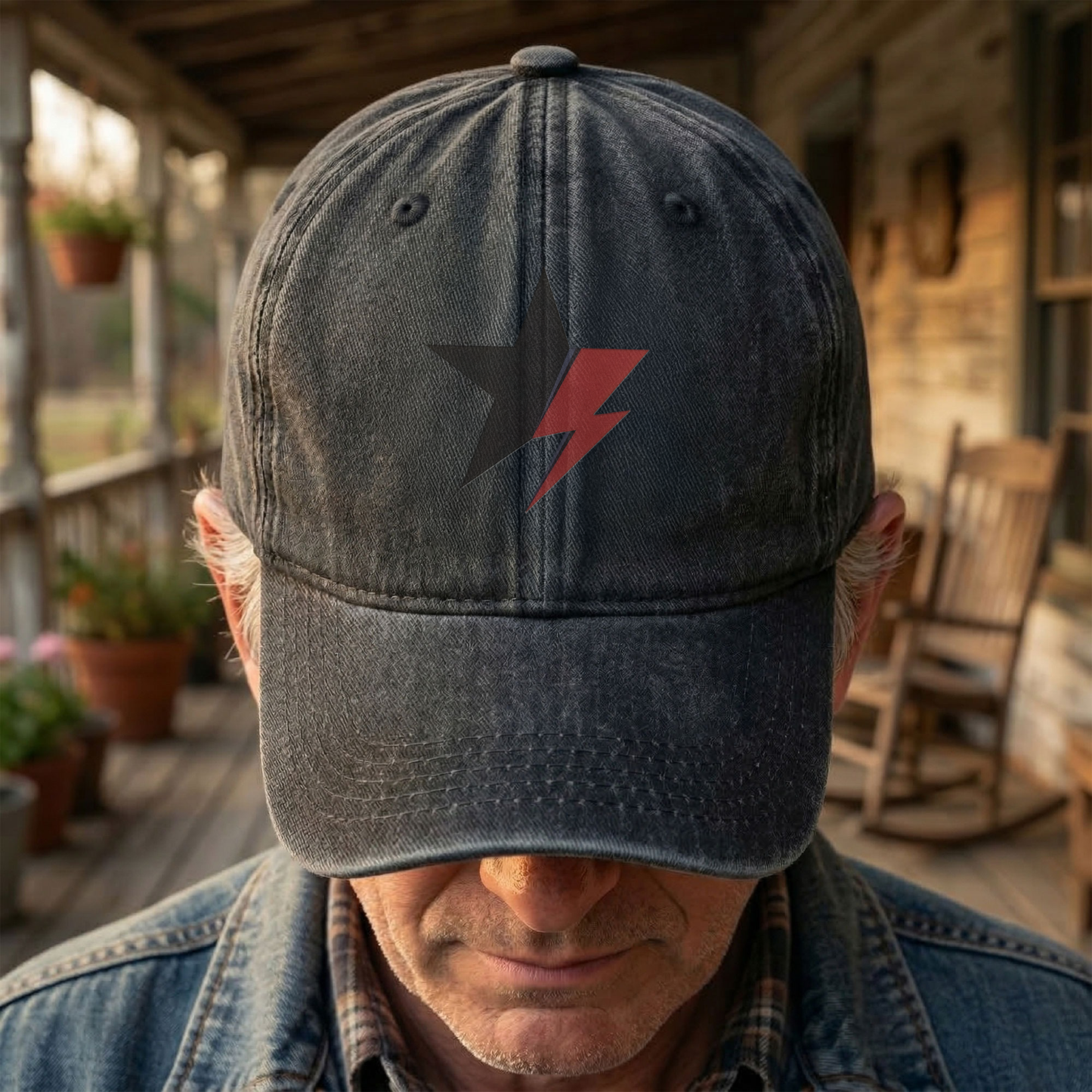 David Bowie Blackstar Ziggy Stardust Denim Cap – Retro Music Cap Gift For Dad (With Box)