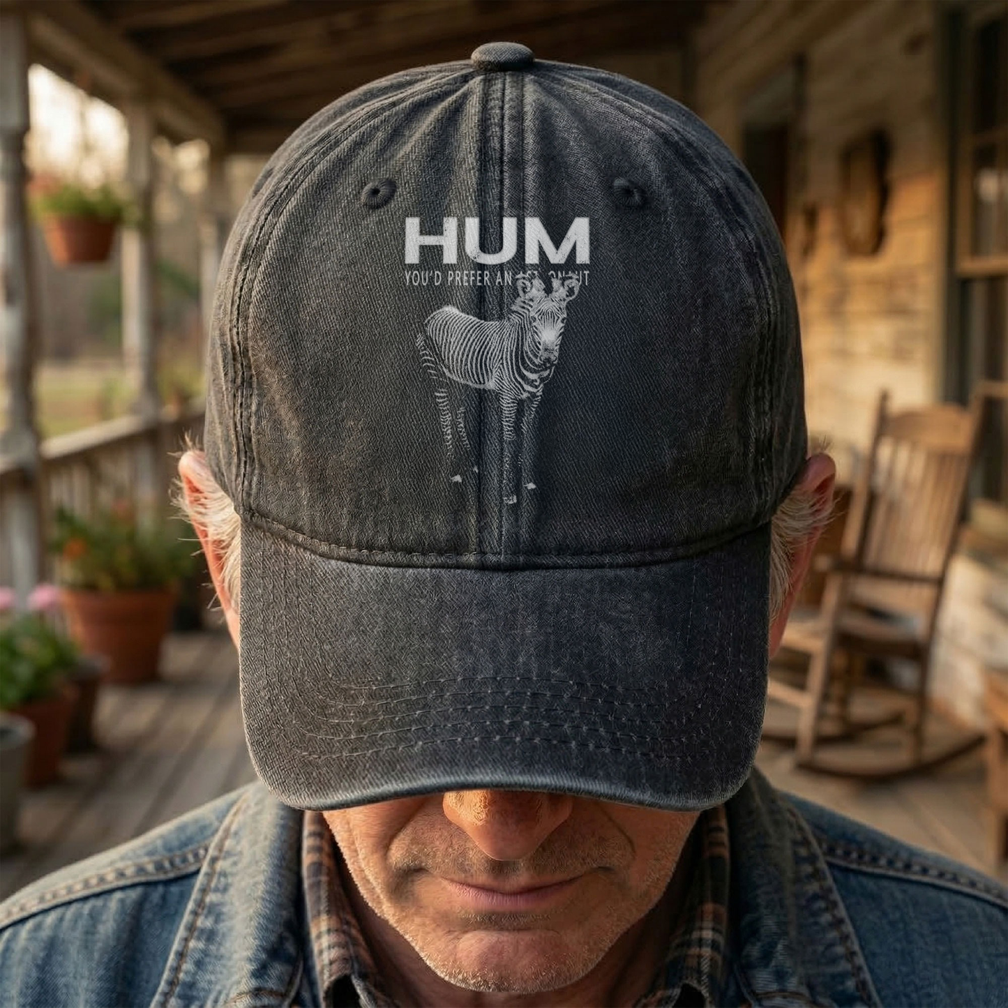 Hum You’d Prefer An Astronaut Vintage Dad Hat – Indie Rock Washed Cotton Cap Gift For Dad (With Box)