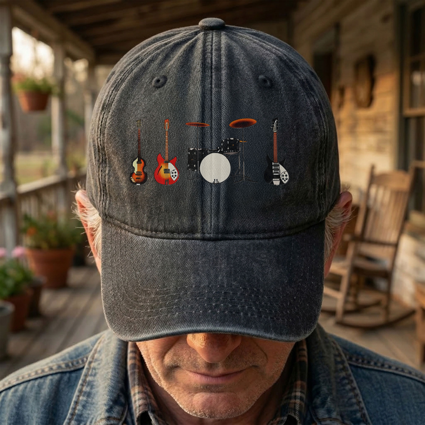 The Beatles Gear from the Shea Stadium concert Vintage Denim Cap – Retro Band Cap Gift For Dad (With Box)