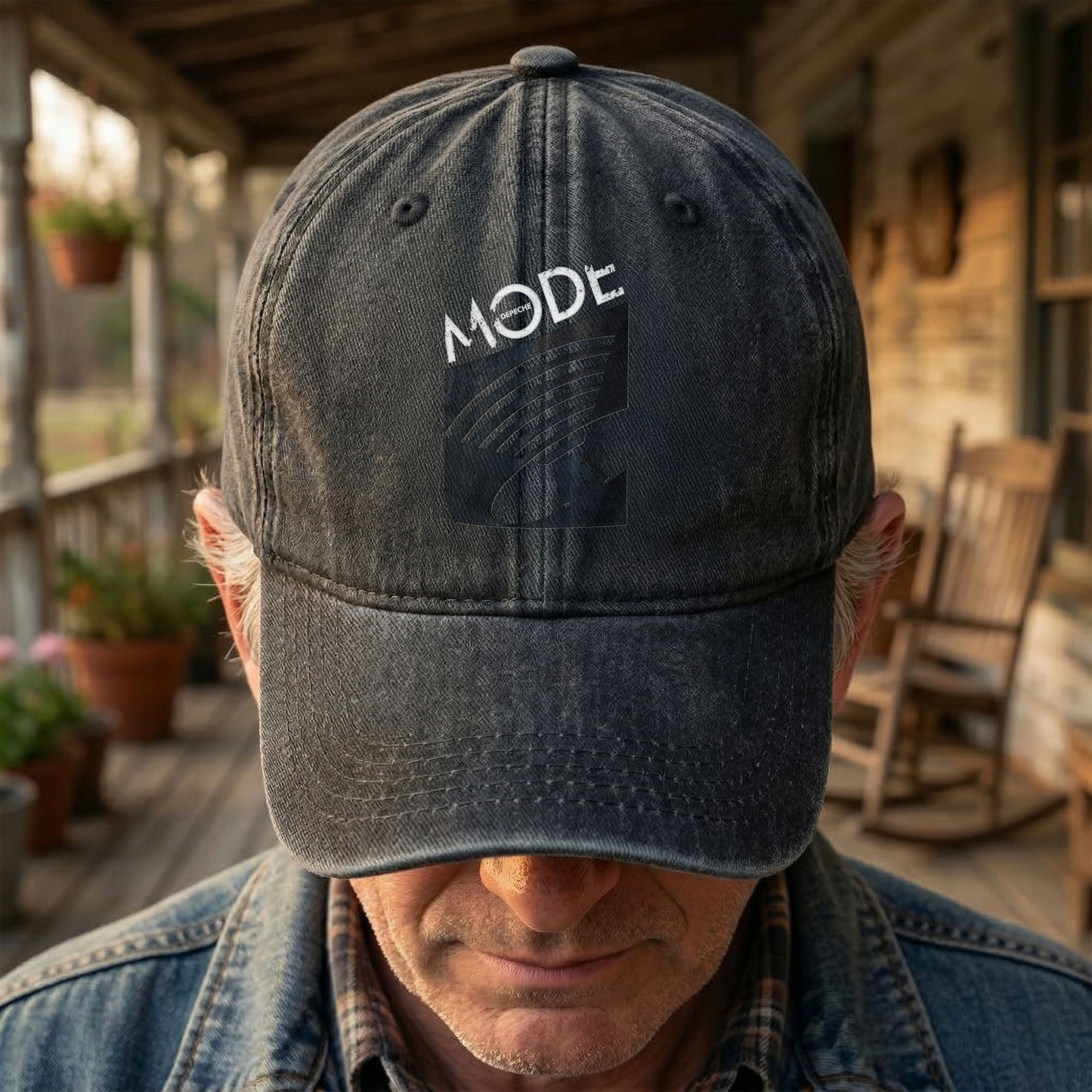Depeche Mode Music for the Masses Denim Cap – Vintage Depeche Mode Band Album Merch Gift for Dad (With Box)