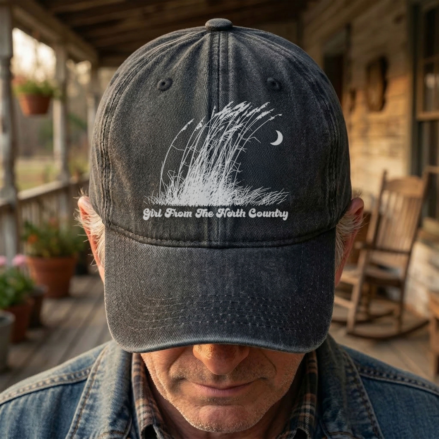 Bob Dylan Girl From The North Country Folk Lyrics Music Merch Denim Cap – Retro Vintage Dad Cap Gift For Dad (With Box)