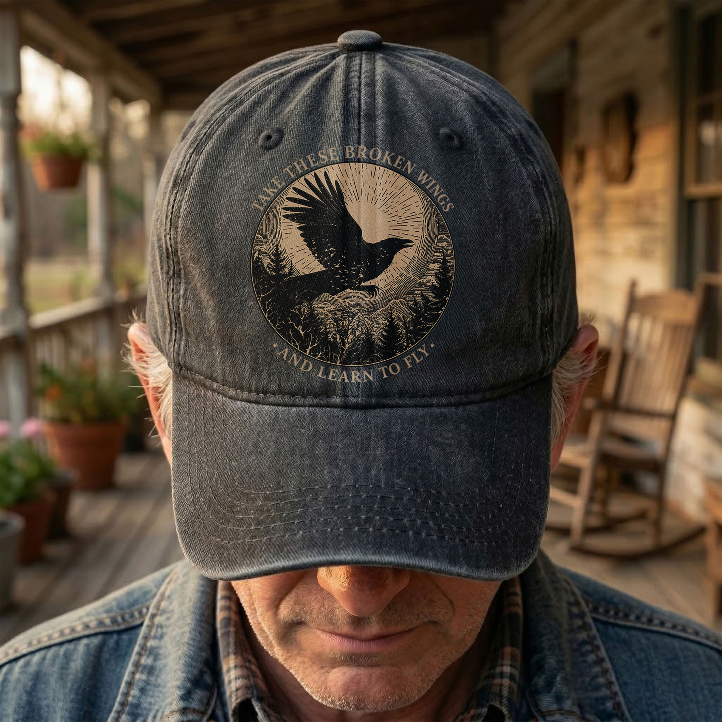 Broken Wings Mr Mister Take These Broken Wings Lyrics Denim Cap – Retro Vintage Dad Cap Gift For Dad (With Box)