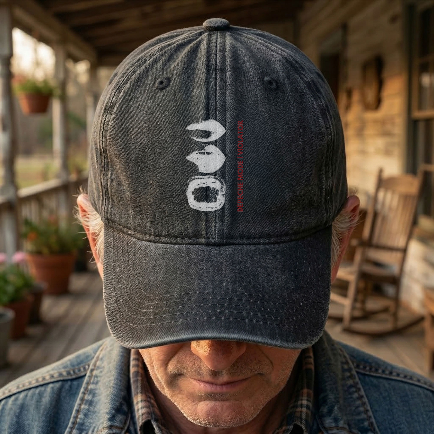 Depeche Mode Violator Denim Cap – Vintage Depeche Mode Band Merch Gift for Dad (With Box)