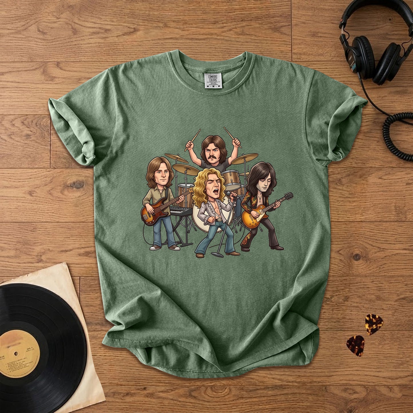 Led Zeppelin Vintage Rock Band Graphic T-Shirt – Classic Music Fan Tee