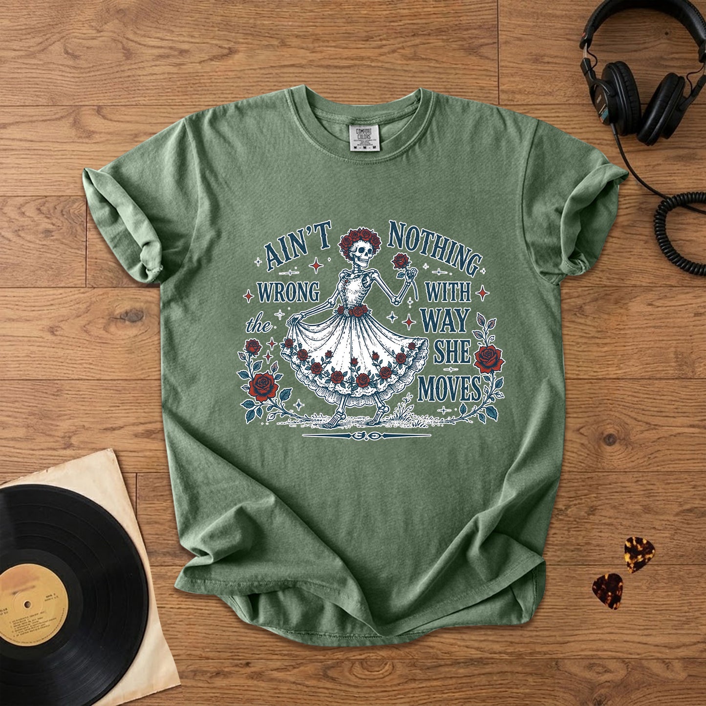 Grateful Dead Sugar Magnolia Ain't Nothing Wrong Skeleton T-Shirt – Retro Rock Metal Music Fan Merch Tee
