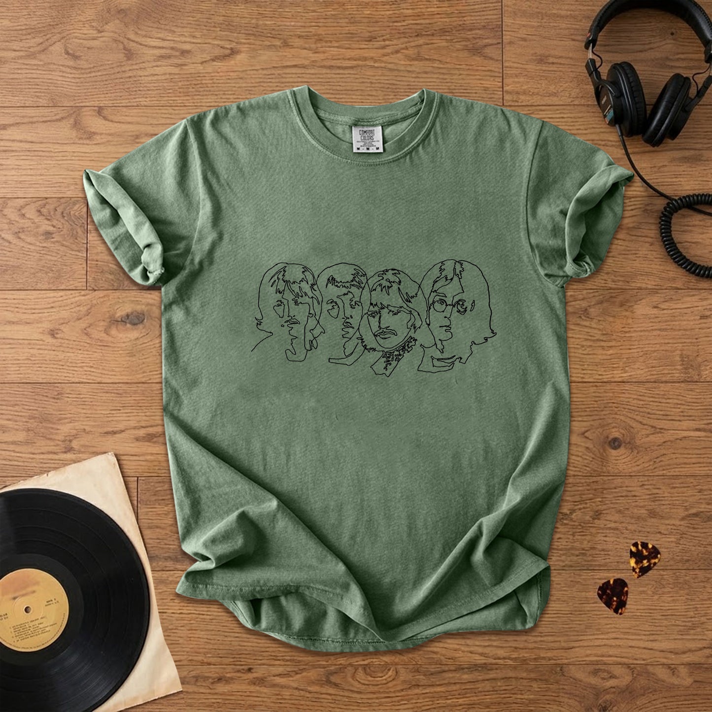 The Beatles The White Album Sketch Faces  T-Shirt – Retro Music Band Merch Tee