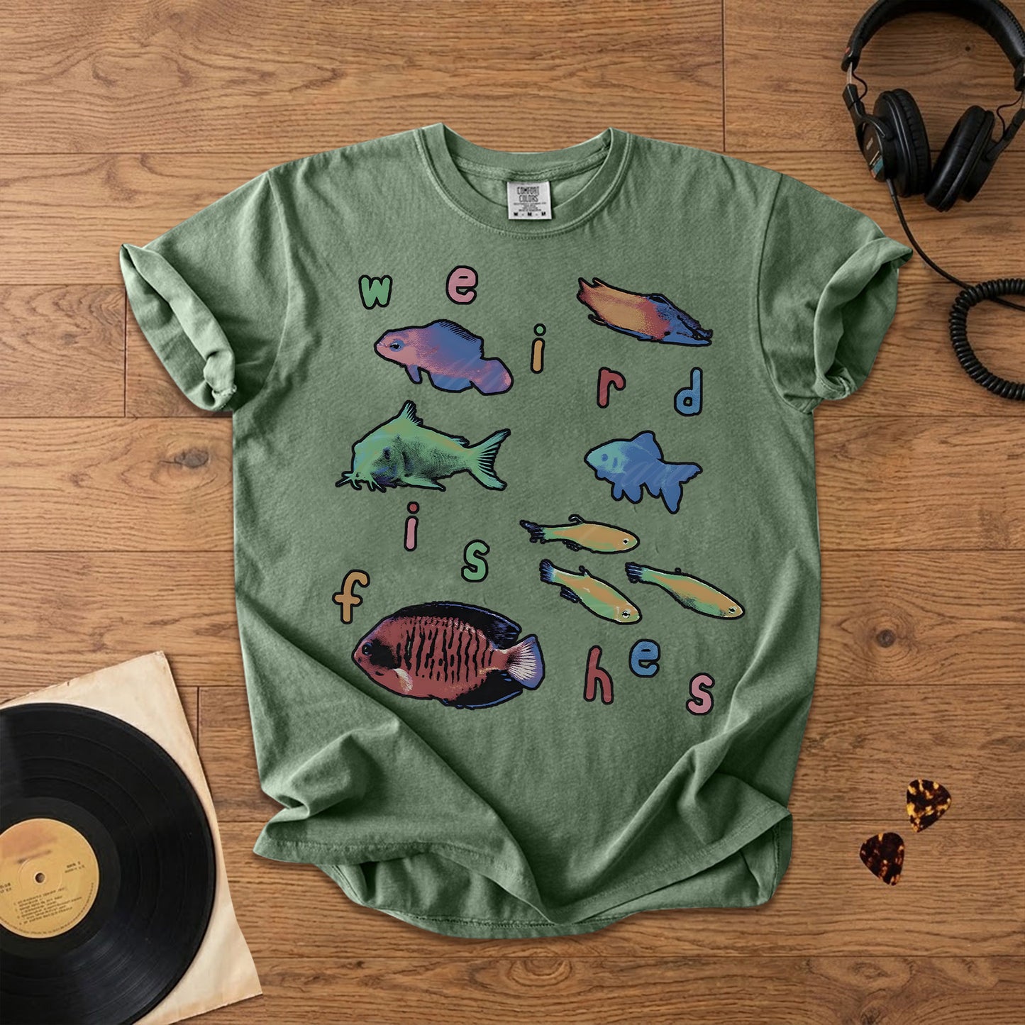 Weird Fishes Radiohead Comfort Tee – Space & Retro Rock Inspired Graphic Shirt