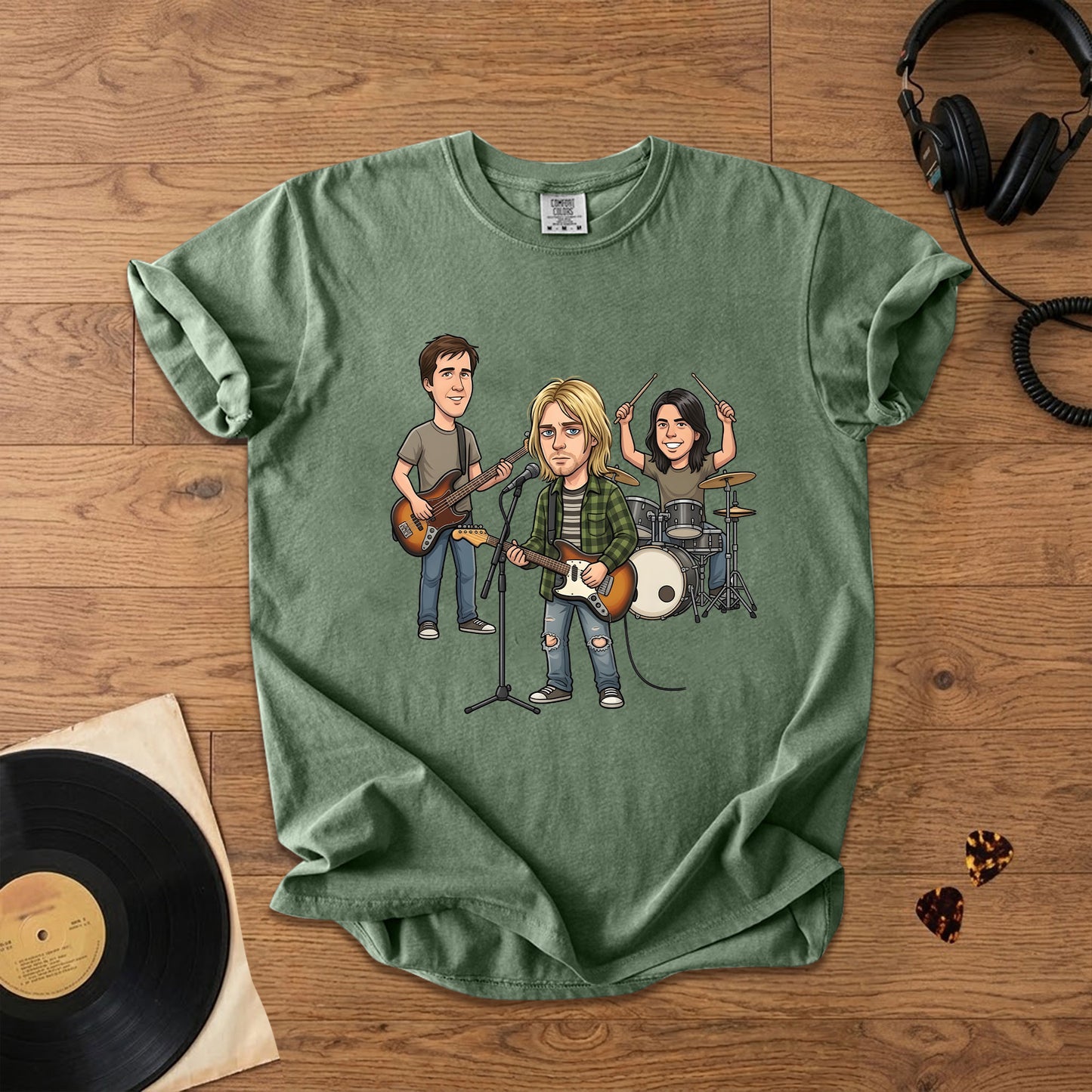 Nirvana Vintage Grunge Band Graphic T-Shirt – Retro Music Fan Comfort Tee
