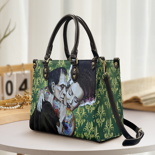 Gothic Romance Leather Handbag – Frankenstein & Bride