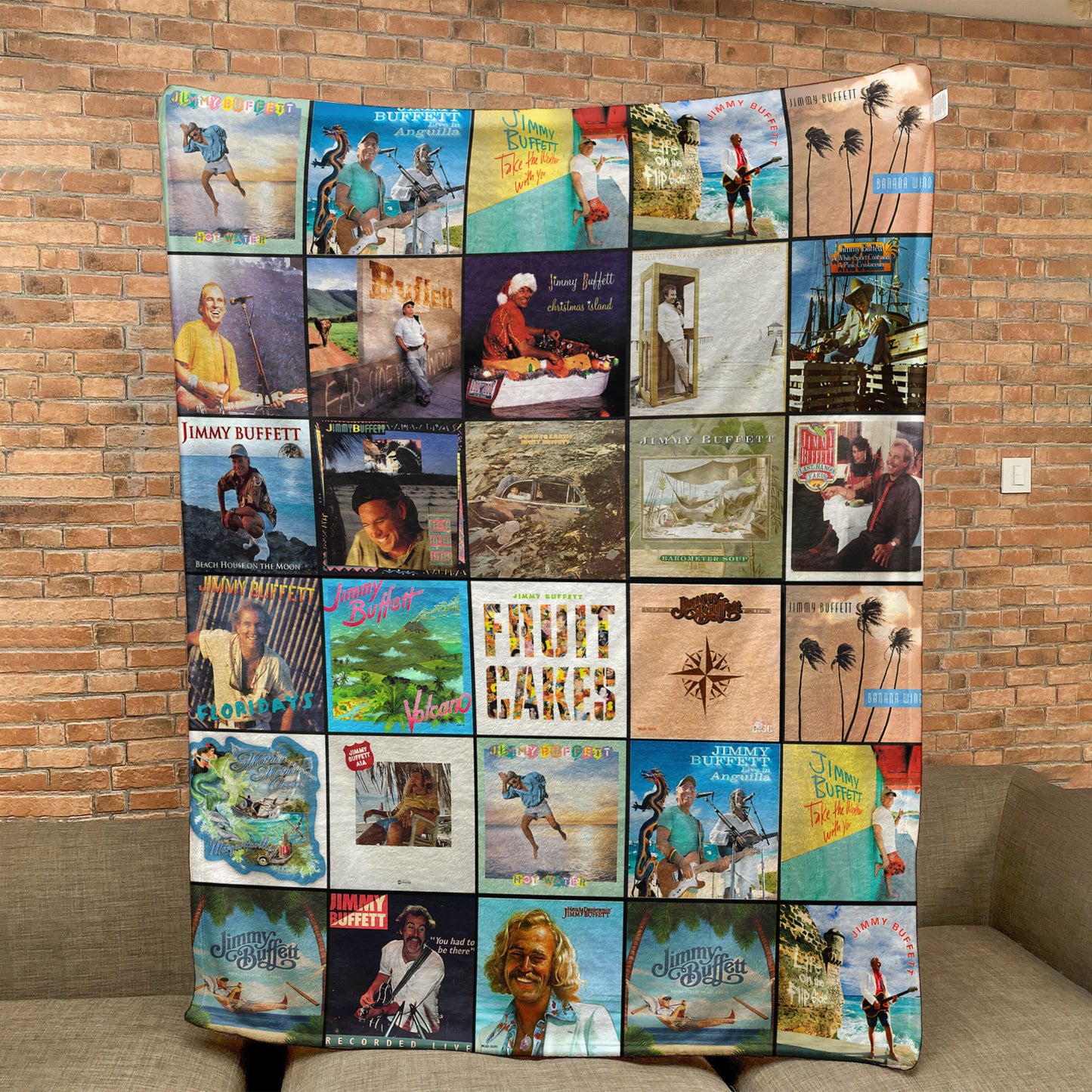 Jimmy Buffett Sherpa Blanket – A Cozy Escape to Island Time