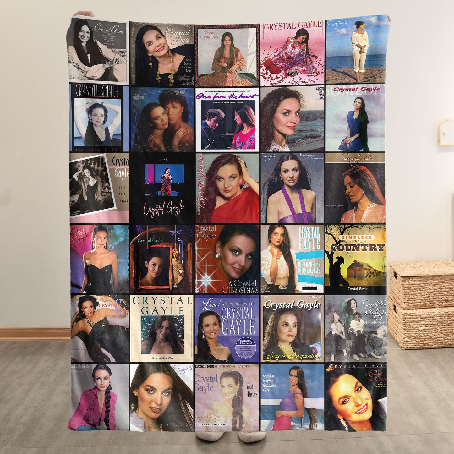 Crystal Gayle Sherpa Blanket – A Classic Country Legend Tribute for Cozy Nights