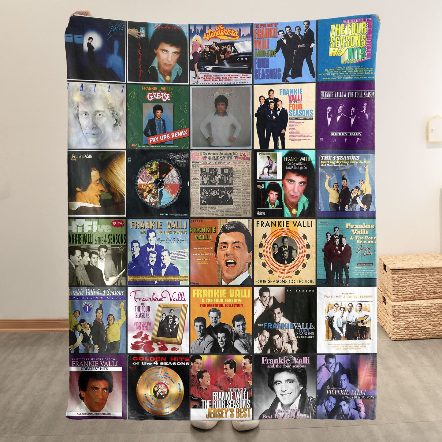Frankie Valli & The Four Seasons Sherpa Blanket – A Nostalgic Harmony for True Fans