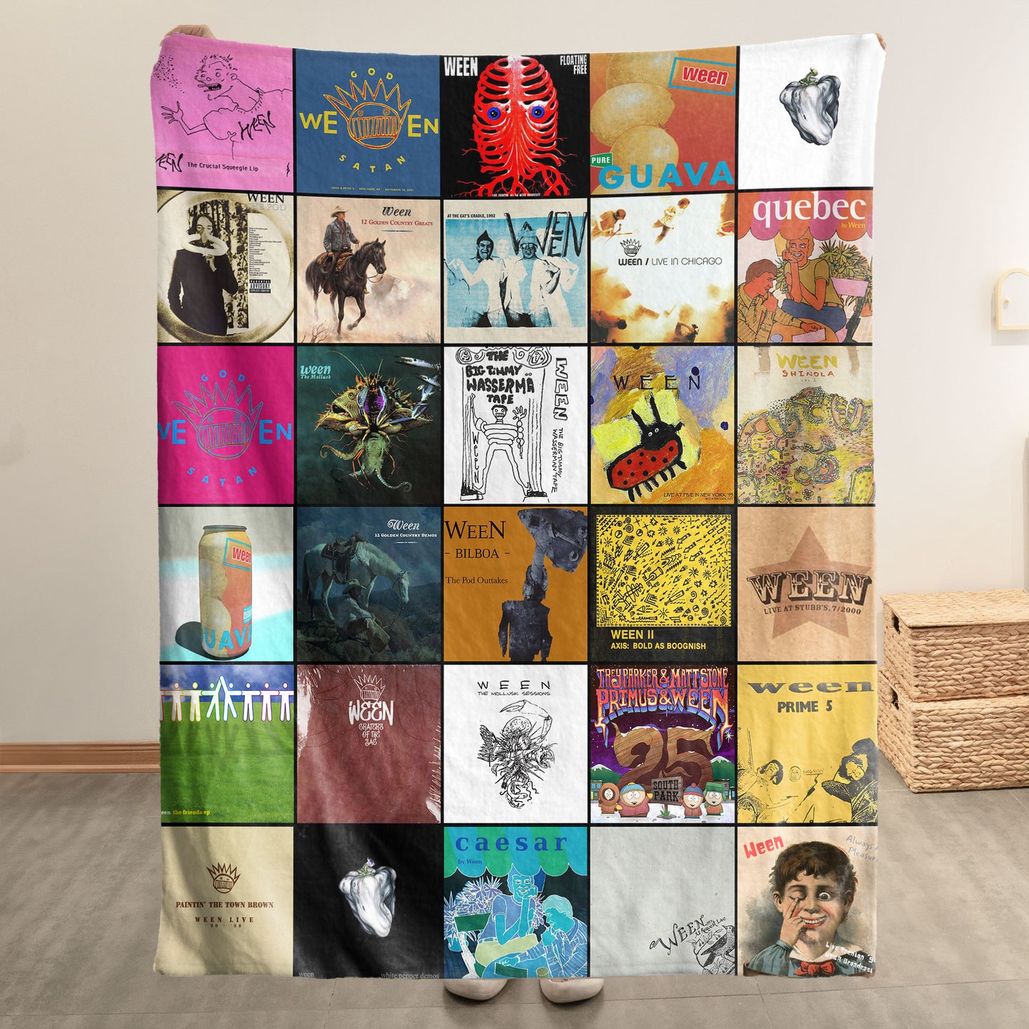 Ween Sherpa Blanket – A Nostalgic Trip Through Every Era
