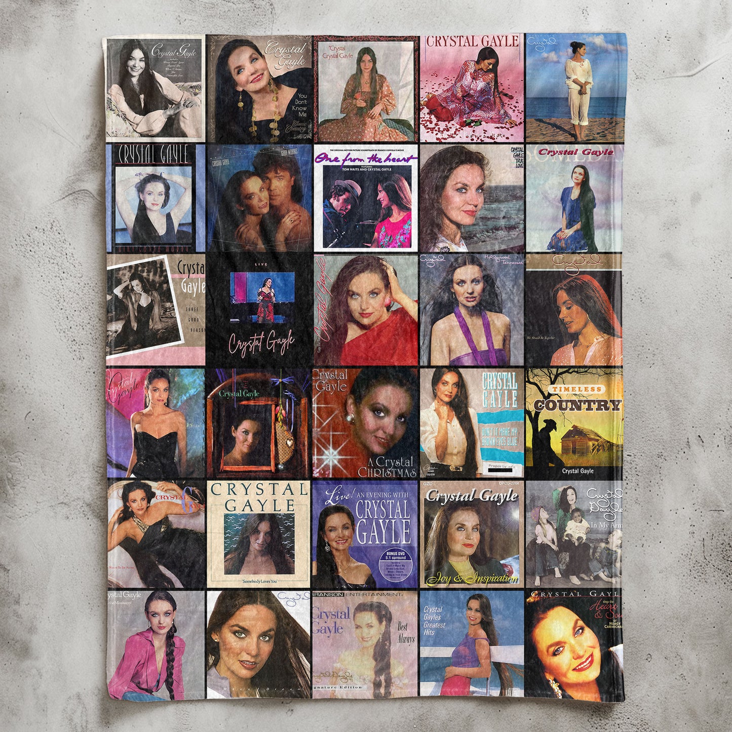 Crystal Gayle Sherpa Blanket – A Classic Country Legend Tribute for Cozy Nights