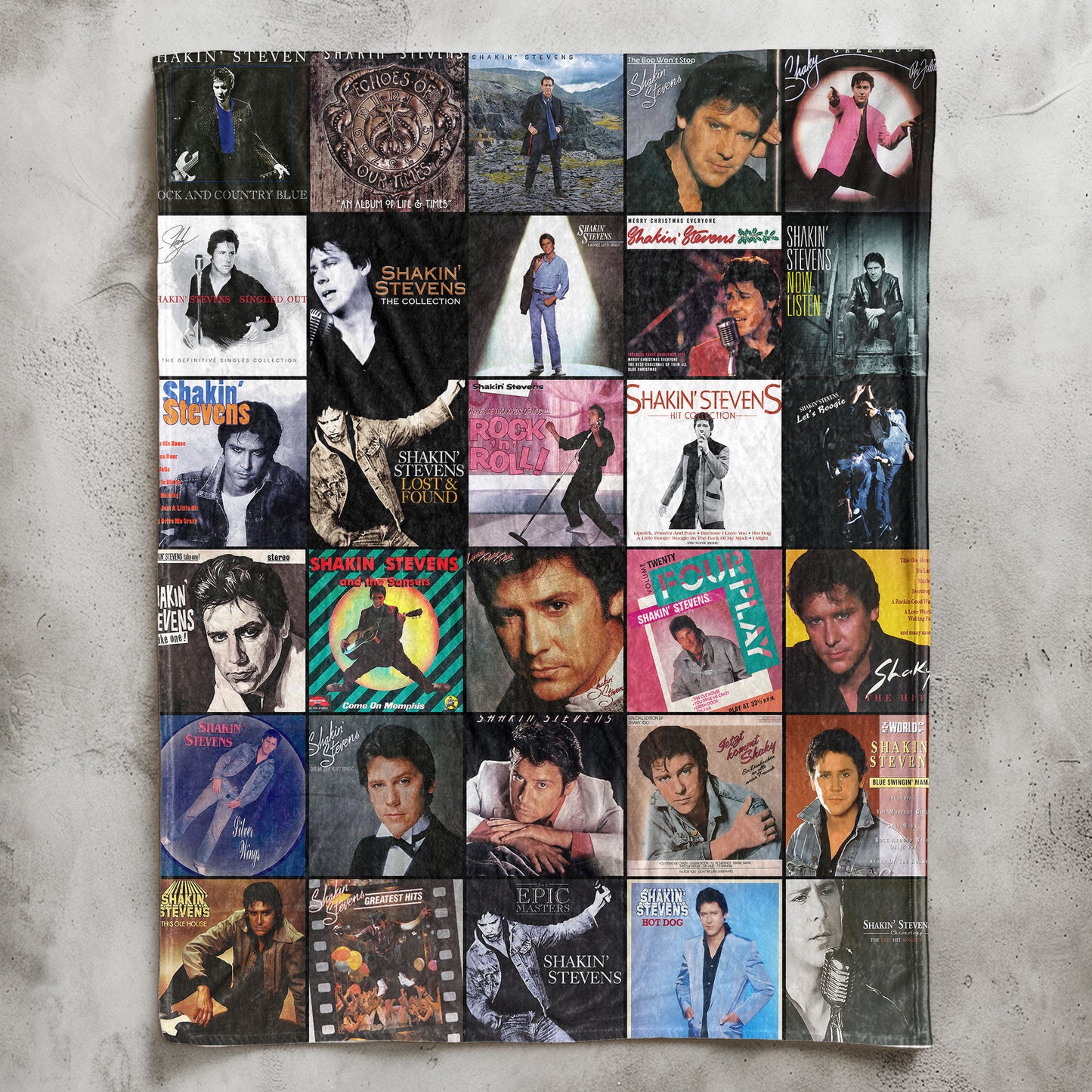 Shakin’ Stevens Sherpa Blanket – A Retro Rock ’n’ Roll Tribute for True Fans