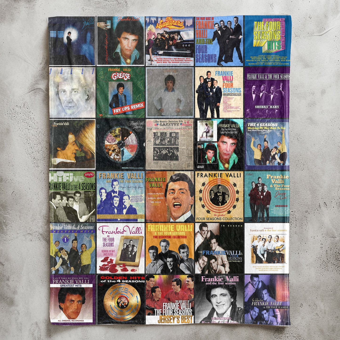 Frankie Valli & The Four Seasons Sherpa Blanket – A Nostalgic Harmony for True Fans