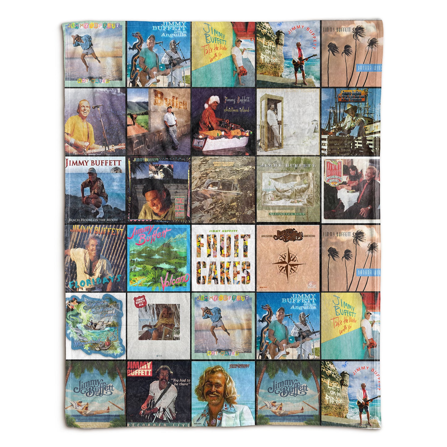 Jimmy Buffett Sherpa Blanket – A Cozy Escape to Island Time