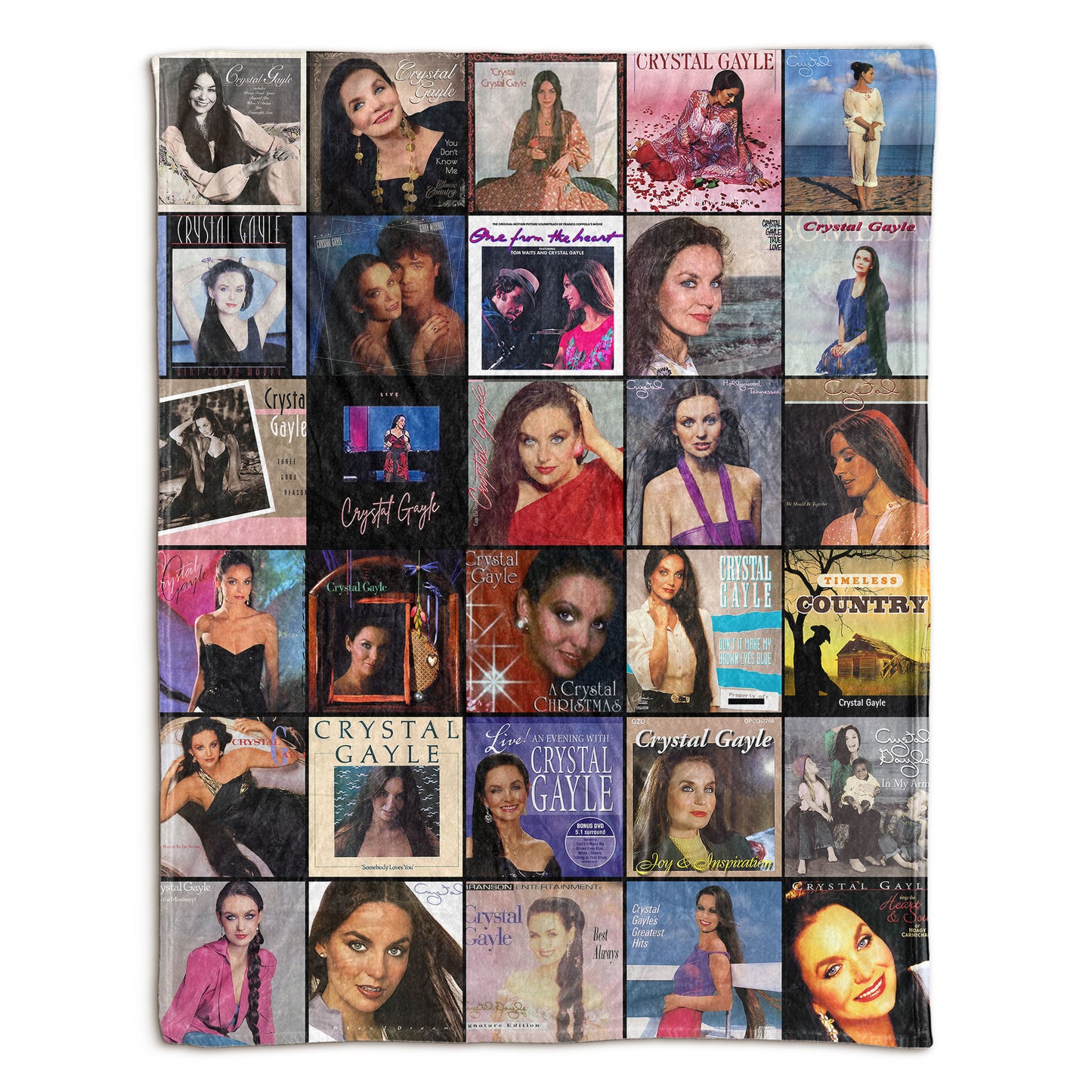 Crystal Gayle Sherpa Blanket – A Classic Country Legend Tribute for Cozy Nights