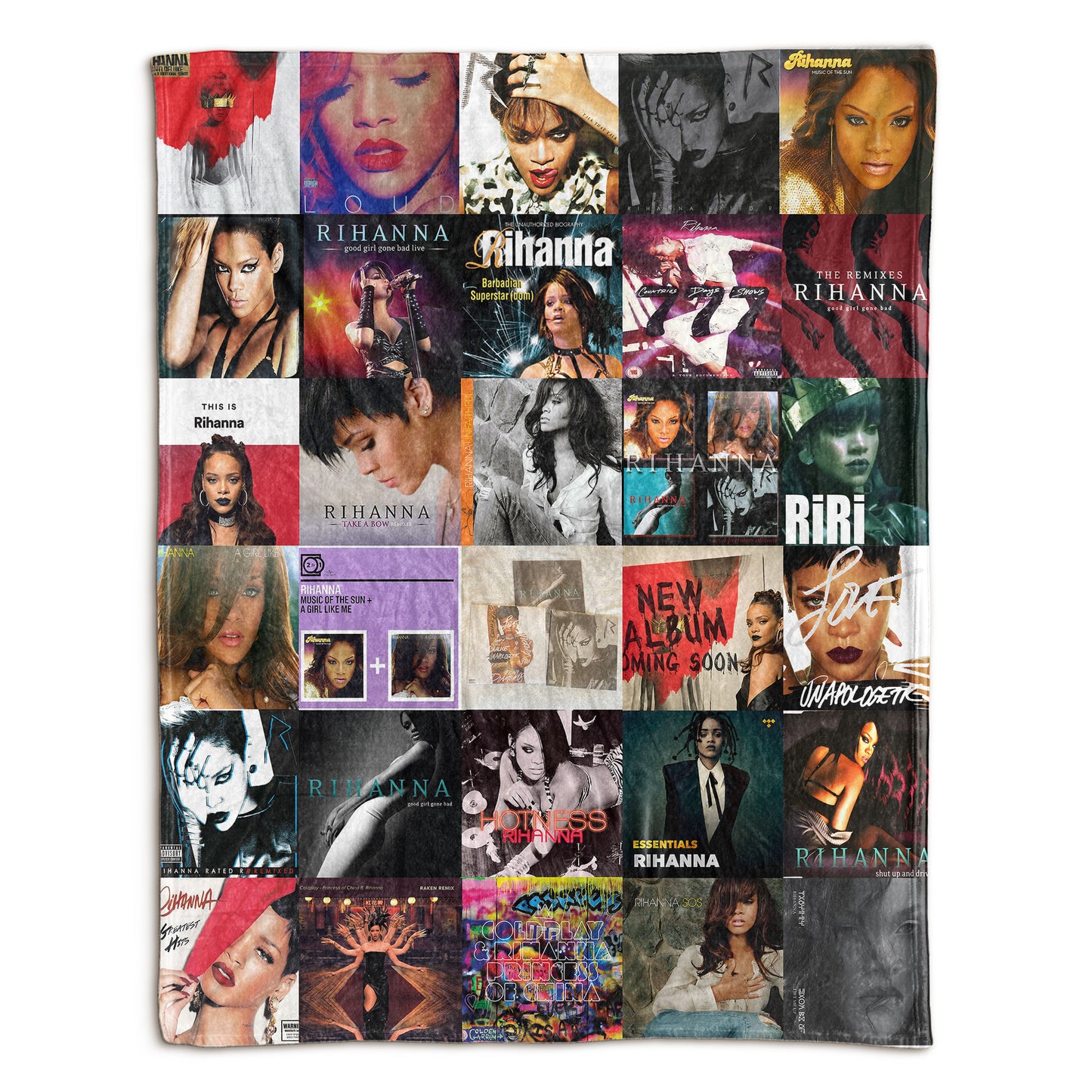 Rihanna Sherpa Blanket – A Bold, Iconic Tribute for True Navy Fans