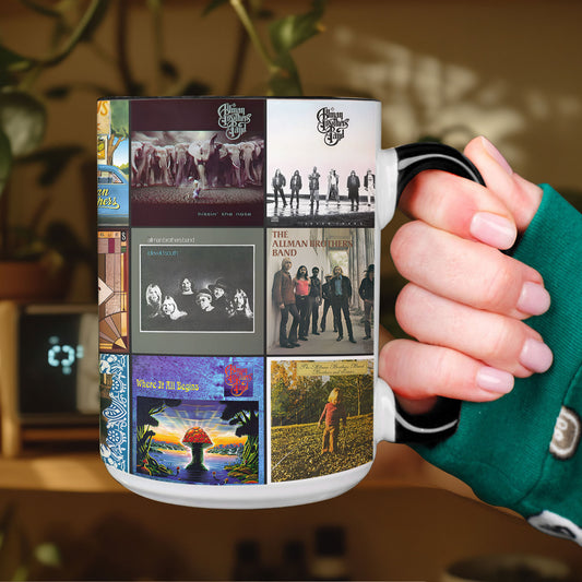 Allman Brothers Band Accent Mug – Classic Album Cover Collage Gift
