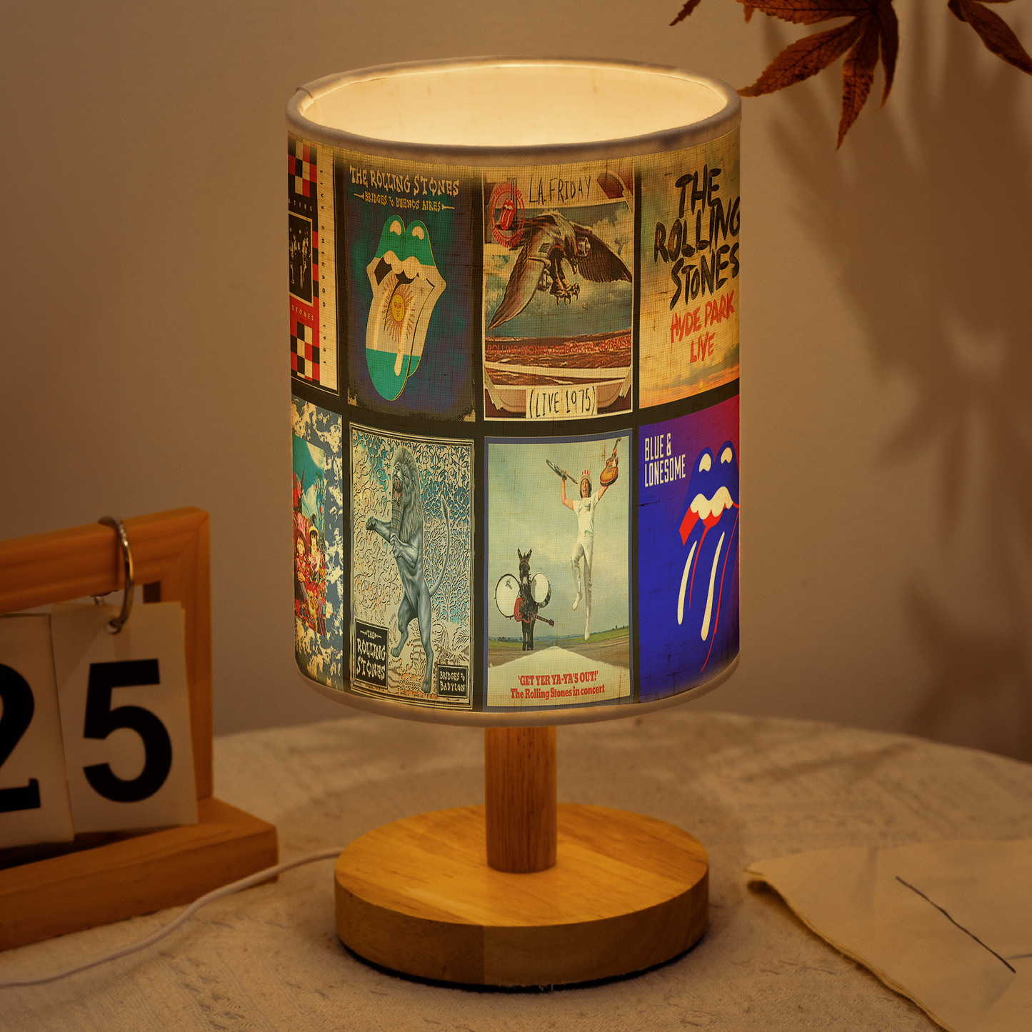 The Rolling Stones Album Cover Fabric Lamp – Rock & Roll Home Décor