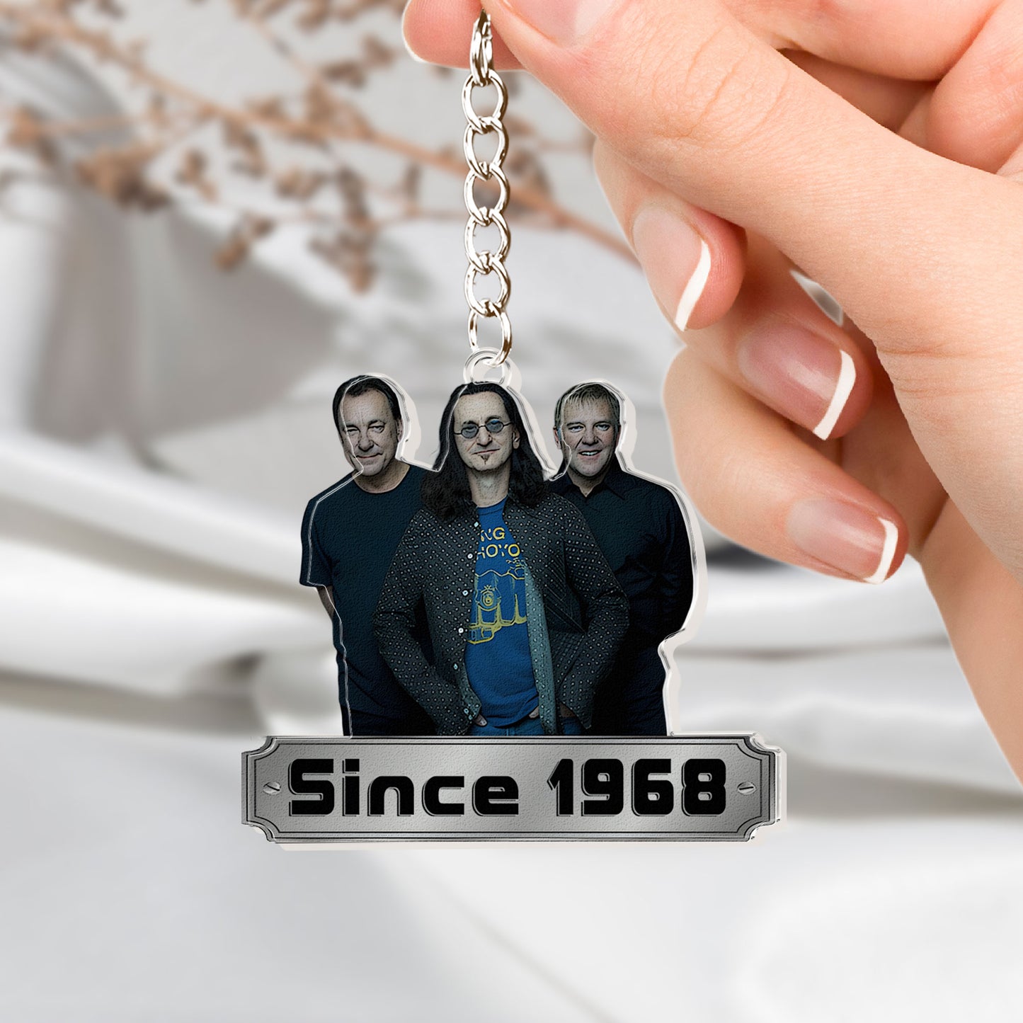 Rush Since 1968 Acrylic Keychain – Double-Sided Print Classic Rock Band Fan Gift