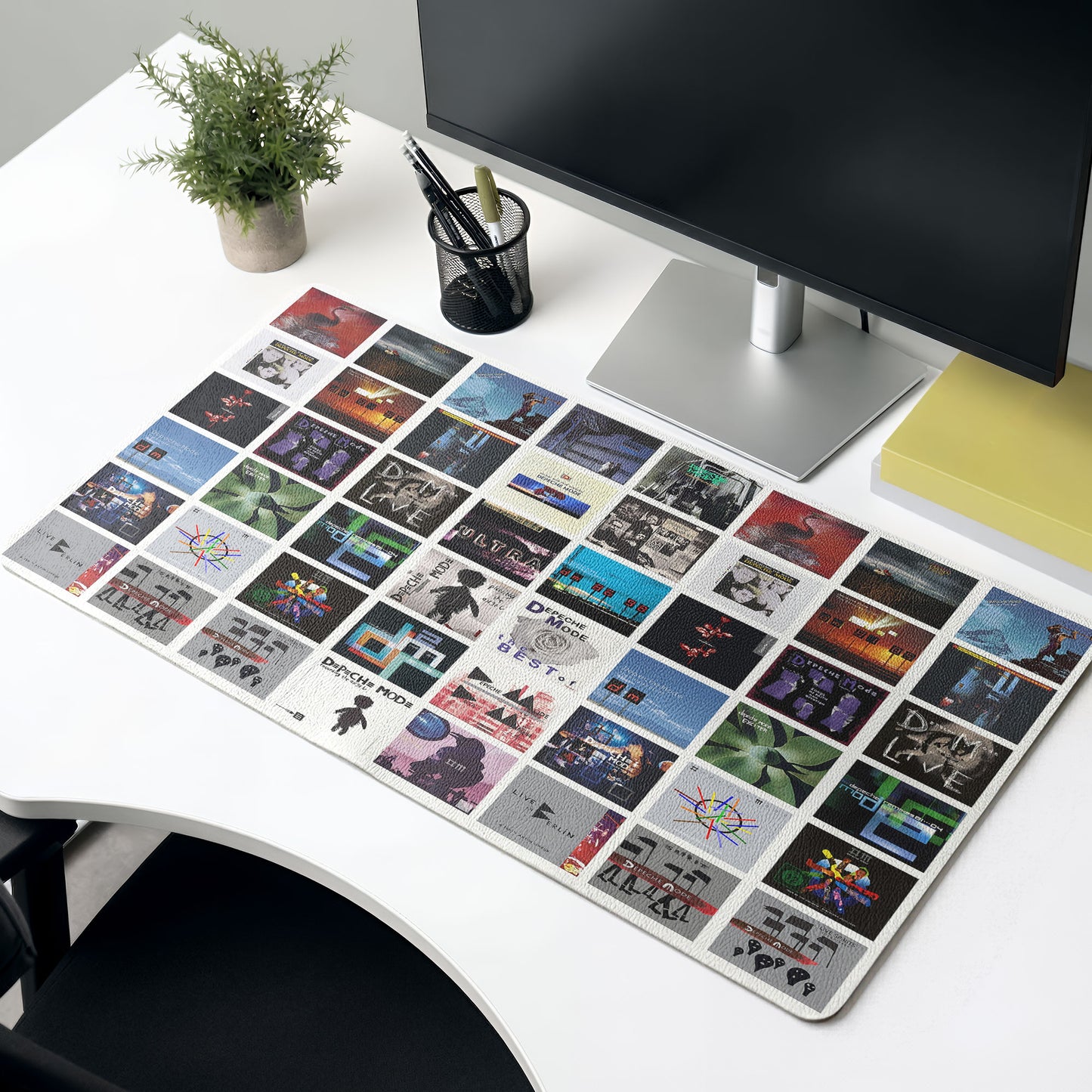 Depeche Mode Album Collage Print Desk Mat – Non-slip Office Gift Keyboard Pad Birthday Gift For Music Lovers