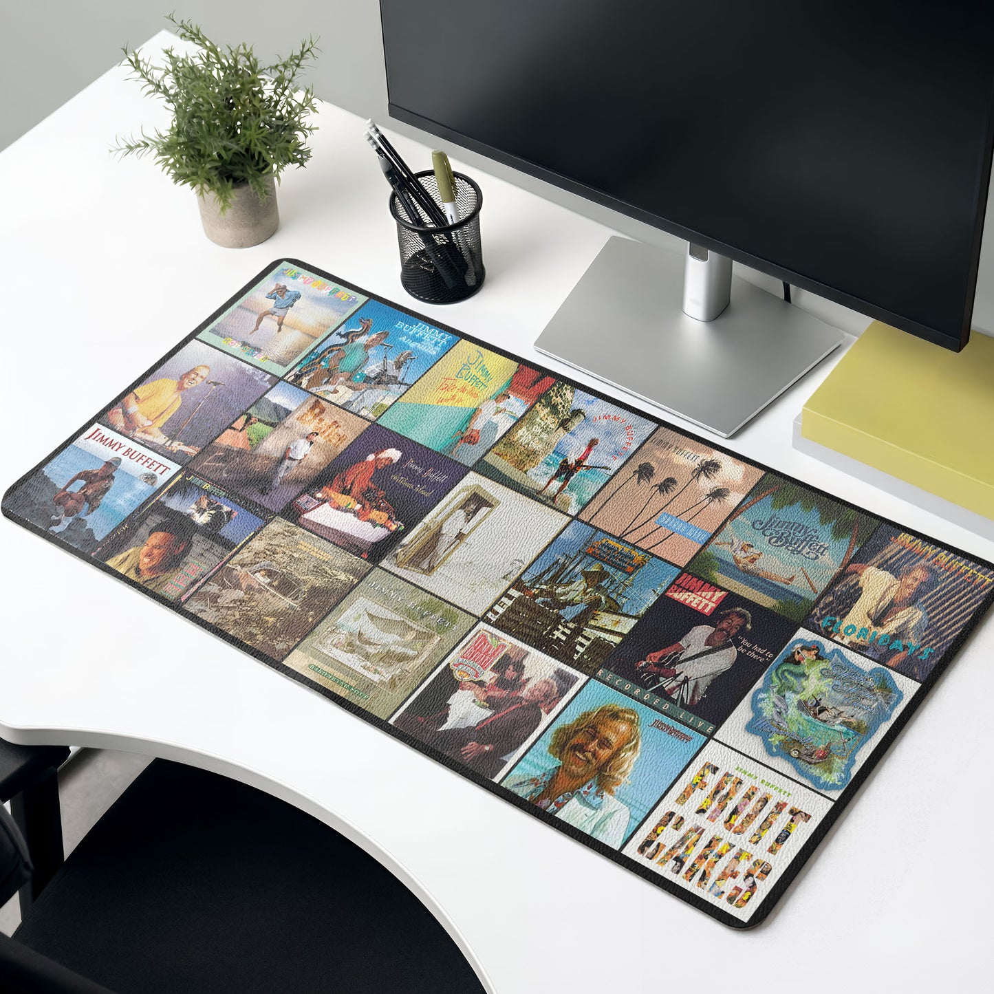 Jimmy Buffett Fruitcakes & Album Art Desk Mat – Non-slip Office Gift Keyboard Pad Birthday Gift For Music Lovers