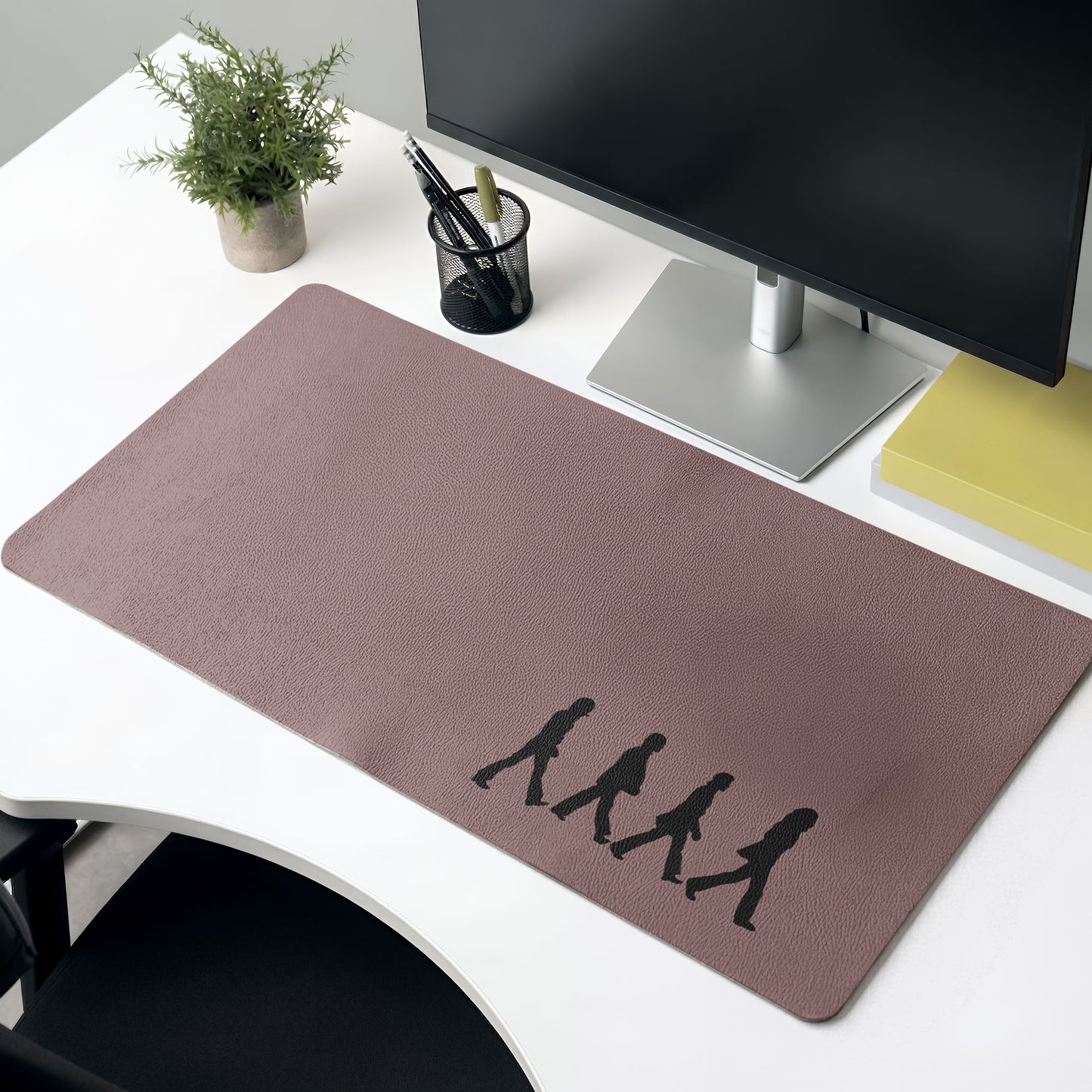 The Beatles Abbey Road Silhouette Desk Mat – Non-slip Office Gift Keyboard Pad Birthday Gift For Music Lovers