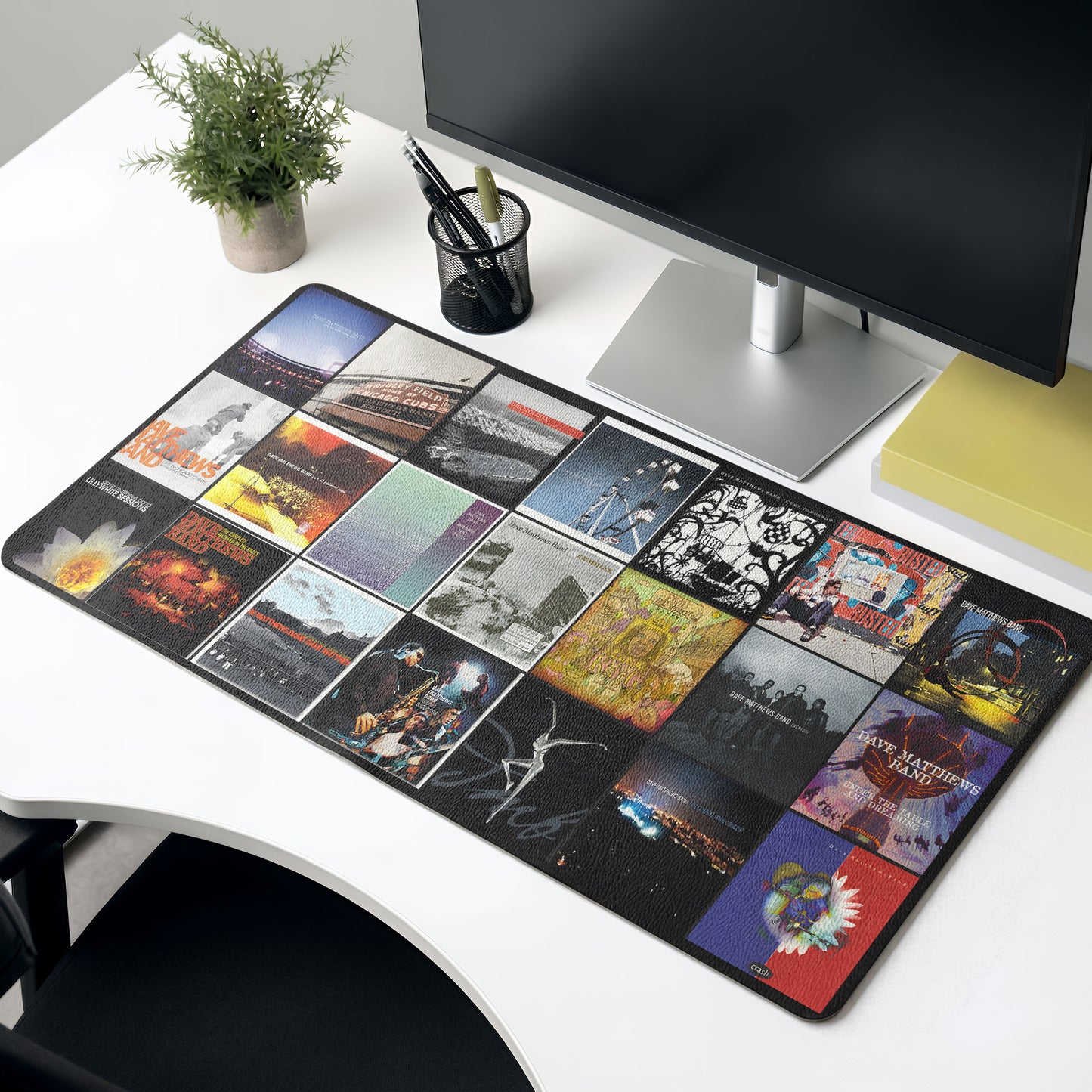 Dave Matthews Band Retro Rock Album Covers Collage Desk Mat – Non-slip Office Gift Keyboard Pad Birthday Gift For Music Lovers