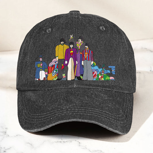 The Beatles Denim Dad Cap – Sgt. Pepper’s Lonely Hearts Club Band Design (With BOX)
