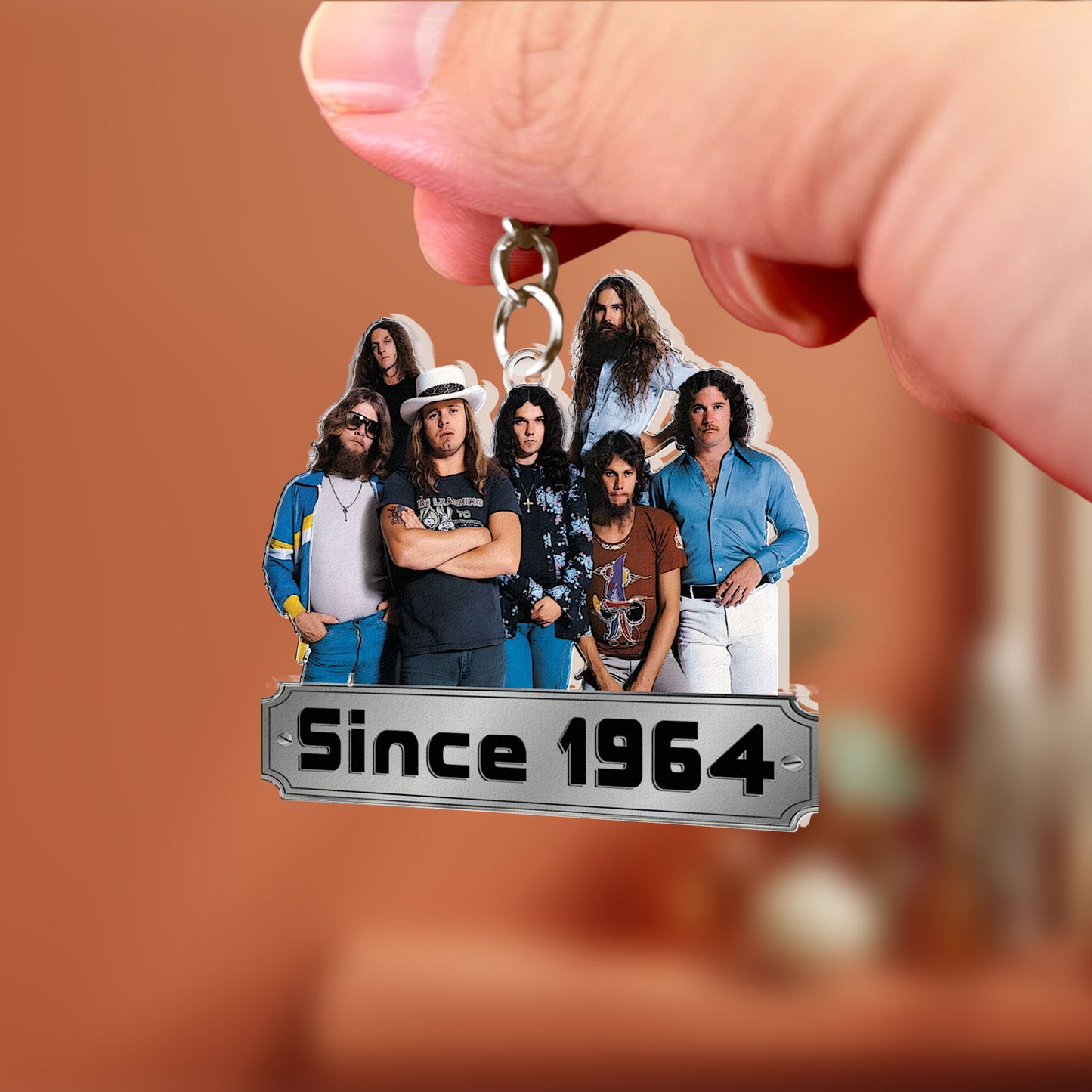 Lynyrd Skynyrd Since 1964 Acrylic Keychain – Double-Sided Print Rock Band Fan Gift