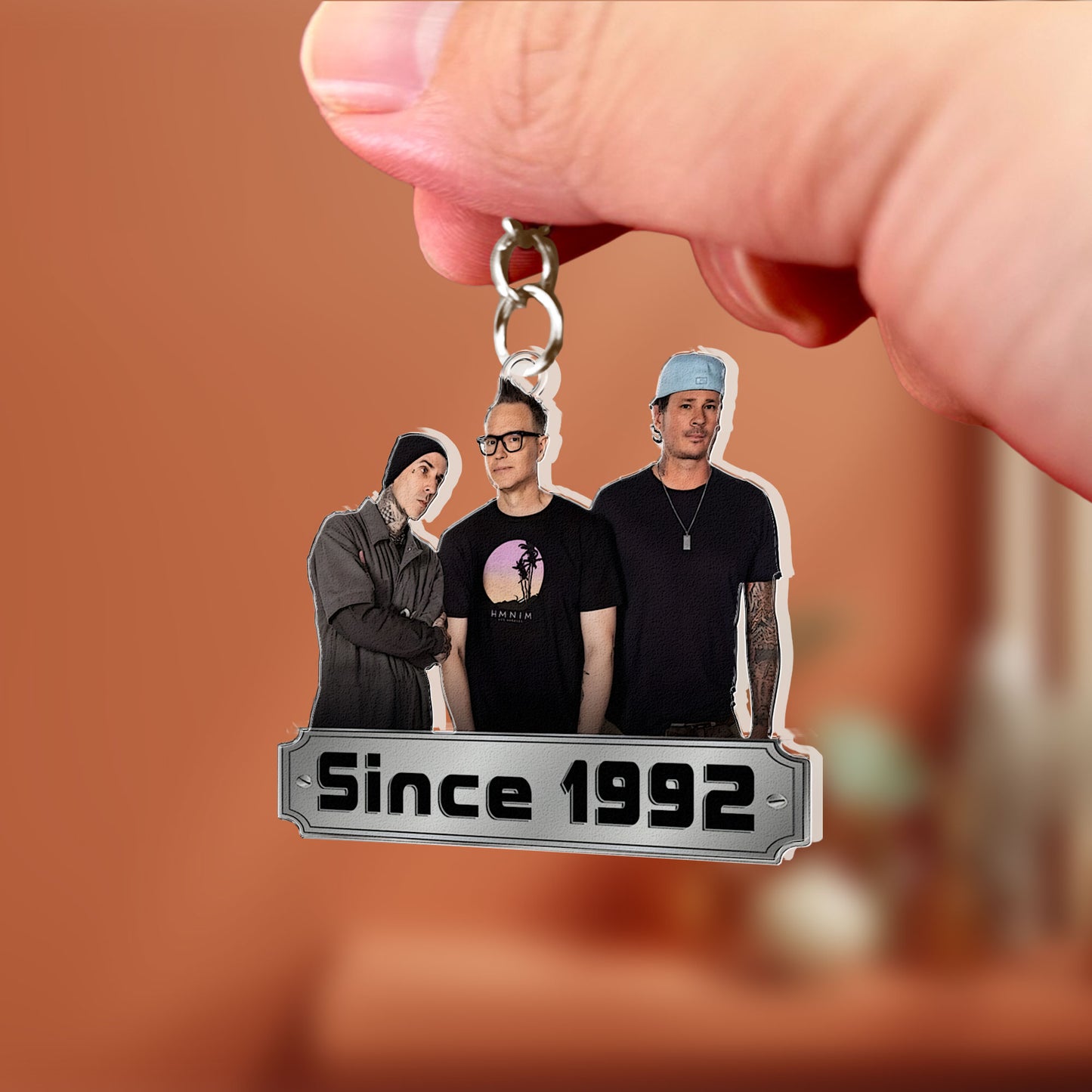 Blink-182 Since 1992 Acrylic Keychain – Double-Sided Print Pop Punk Band Fan Gift