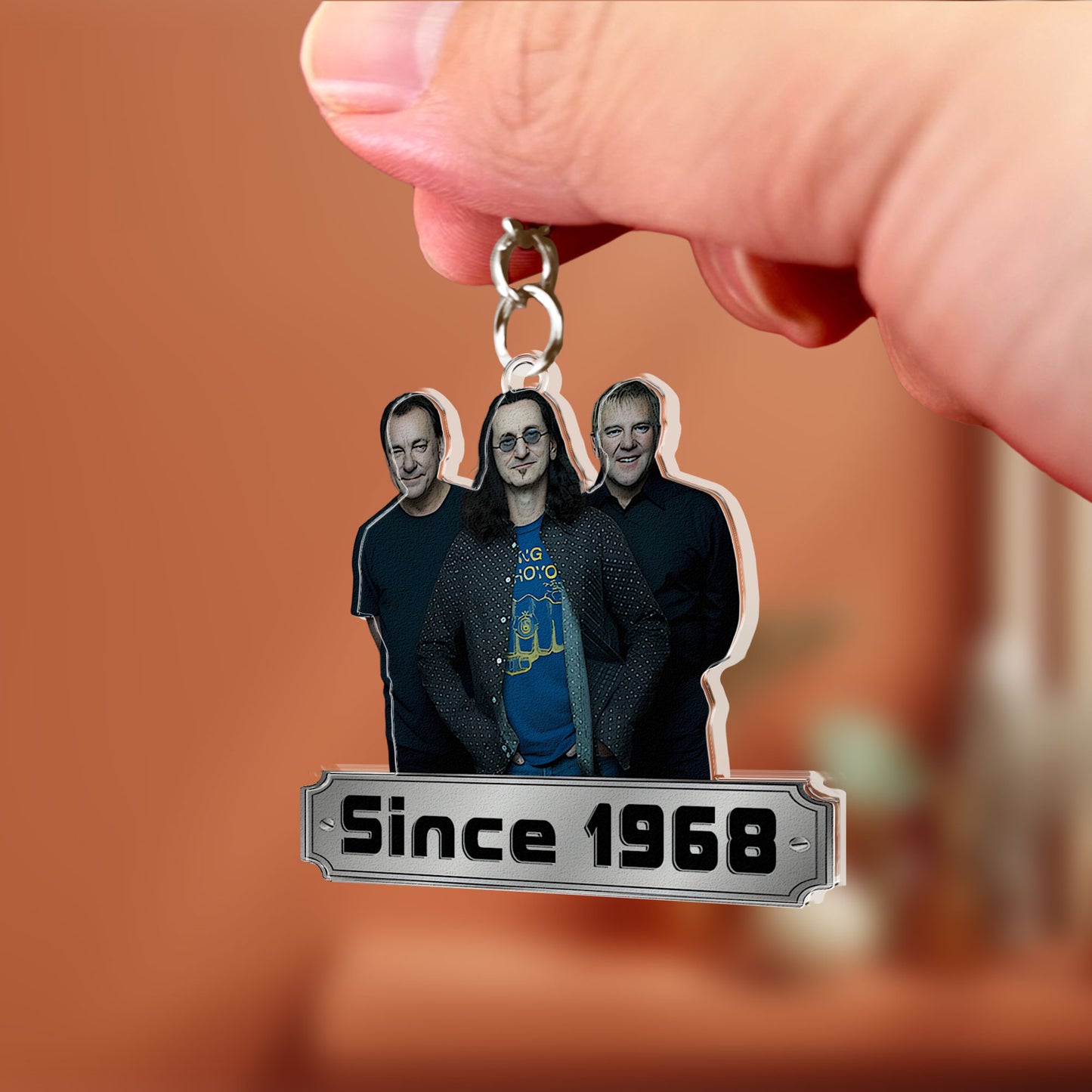 Rush Since 1968 Acrylic Keychain – Double-Sided Print Classic Rock Band Fan Gift