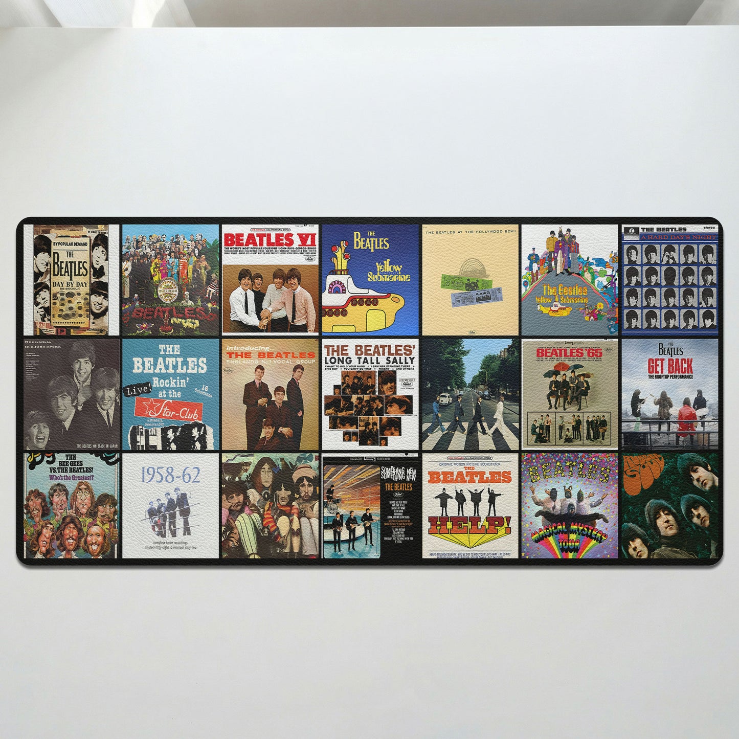 The Beatles Album Collage Print Desk Mat – Non-slip Office Gift Keyboard Pad Birthday Gift For Music Lovers