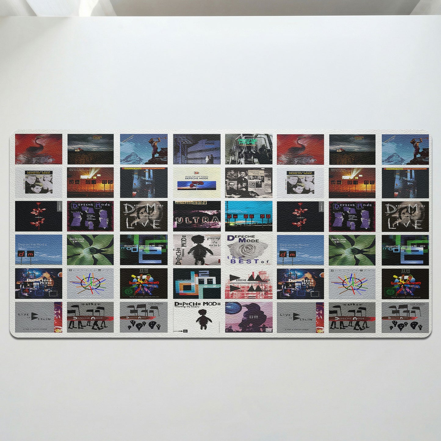 Depeche Mode Album Collage Print Desk Mat – Non-slip Office Gift Keyboard Pad Birthday Gift For Music Lovers