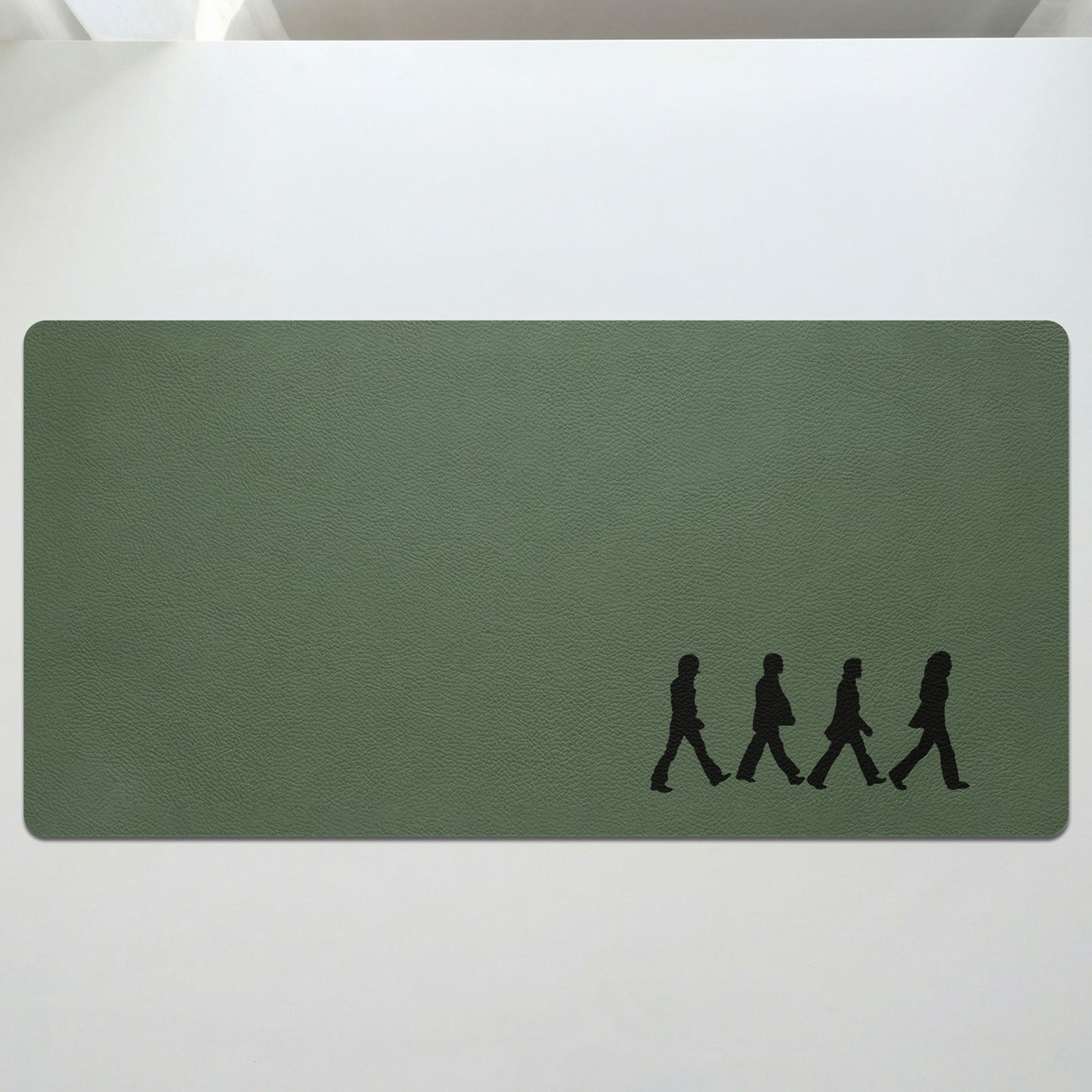 The Beatles Abbey Road Silhouette Desk Mat – Non-slip Office Gift Keyboard Pad Birthday Gift For Music Lovers